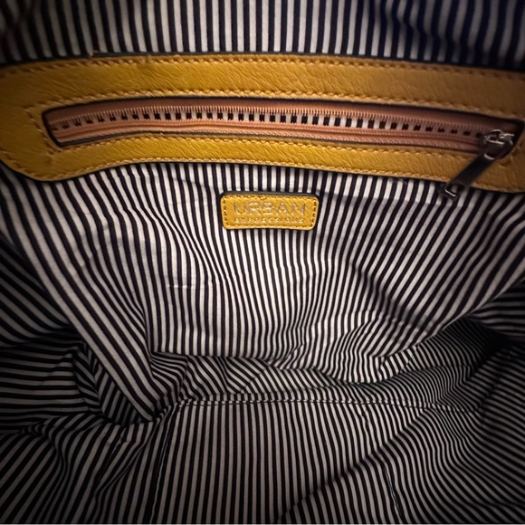 Urban Expressions Yellow Faux Leather Tote Bag - Picture 5 of 5